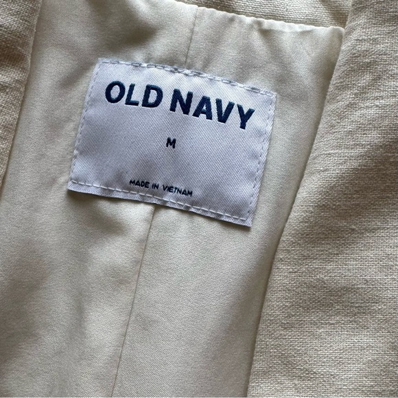 NWT - Old Navy Women’s Size MEDIUM Cream-Colored Blazer - Picture 2 of 12